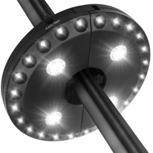 LED-es napernyő világítás: Egy igazán hasznos kerti kiegészítő